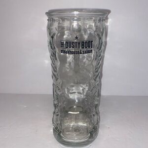 Cowboy Boot Glass Mug Made in MEXICO 6.5"